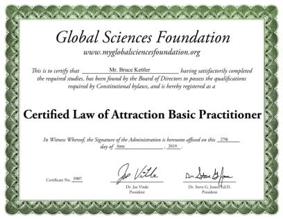 Certificate as Practitioner